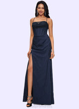 Load image into Gallery viewer, Olga Sheath/Column Sweetheart Floor-Length Tulle Prom Dresses HDOP0022202