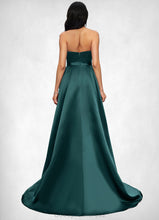 Load image into Gallery viewer, Miranda Ball-Gown/Princess Sweep Train Satin Prom Dresses HDOP0022207