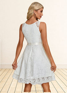Karma V-Neck Elegant A-line Lace Midi Dresses HDOP0022264