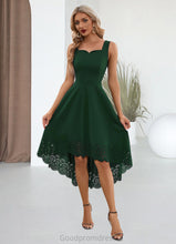 Load image into Gallery viewer, Leanna Square Elegant A-line Polyester Asymmetrical Dresses HDOP0022355