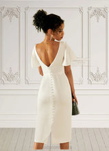 Load image into Gallery viewer, Alivia V-Neck Elegant Bodycon Cotton Blends Midi Dresses HDOP0022356