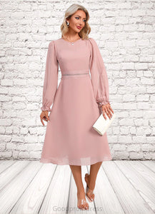 Susan Scoop Elegant A-line Chiffon Dresses HDOP0022359
