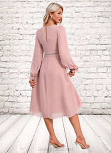 Susan Scoop Elegant A-line Chiffon Dresses HDOP0022359