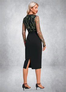 Destinee Scoop Elegant Sheath/Column Polyester Dresses HDOP0022374