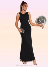 Load image into Gallery viewer, Audrina Bow Boat Neck Elegant Trumpet/Mermaid Polyester Maxi Dresses HDOP0022383