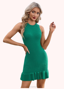 Martina Scoop Elegant Trumpet/Mermaid Cotton Blends Mini Dresses HDOP0022557