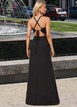 Load image into Gallery viewer, EmeryPiper A-line Square Floor-Length Chiffon Bridesmaid Dress With Ruffle HDOP0022616