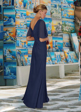 Load image into Gallery viewer, Giovanna A-Line Pleated Jersey Floor-Length Dress HDOP0022667