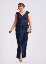 Load image into Gallery viewer, Marley Sheath Pleated Mesh Floor-Length Dress HDOP0022671