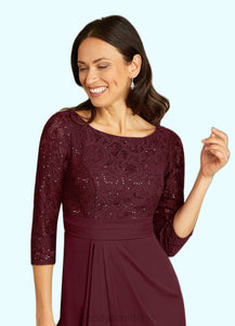 Rosa Sheath Scoop Sequins Lace Floor-Length Dress HDOP0022672