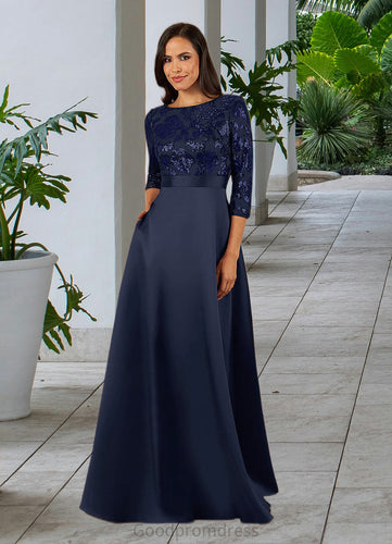 Adalyn A-Line Sequins Floor-Length Dress HDOP0022680