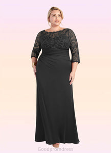 Izabella Mermaid Lace Floor-Length Dress HDOP0022682