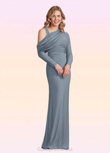 Viviana Sheath Lace Luxe Knit Floor-Length Dress HDOP0022691