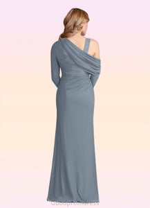 Viviana Sheath Lace Luxe Knit Floor-Length Dress HDOP0022691