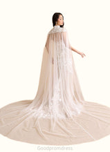 Load image into Gallery viewer, Julianna Mermaid Lace Cathedral Train Dress Diamond White/Sand HDOP0022797