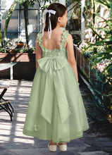 Load image into Gallery viewer, Seraphina Ball-Gown Lace Tulle Asymmetrical Dress Dusty Sage HDOP0022802