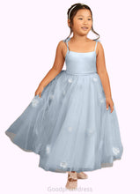 Load image into Gallery viewer, Kayla A-Line Lace Tulle Ankle-Length Dress Mist HDOP0022852