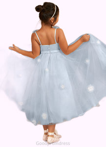 Kayla A-Line Lace Tulle Ankle-Length Dress Mist HDOP0022852
