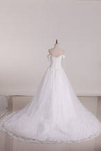 Load image into Gallery viewer, Wedding Dresses Ball Gown Off The Shoulder Tulle With Applique