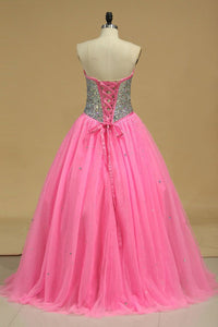 Quinceanera Dresses Ball Gown Sweetheart With Beading Floor Length