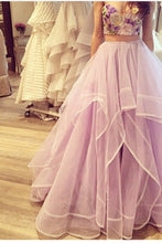 Load image into Gallery viewer, Two Pieces Sweetheart Prom Dresses Tulle With Embroidery