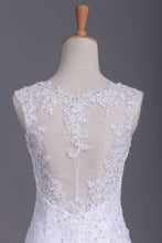Load image into Gallery viewer, Wedding Dresses Straps Organza With Applique And Beads Mermaid