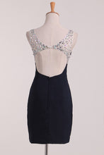 Load image into Gallery viewer, V Neck With Beading Short/Mini Sheath Homecoming Dresses