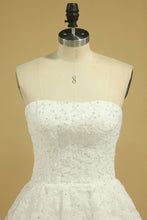 Load image into Gallery viewer, Wedding Dresses Strapless Tulle With Applique A Line Court Train