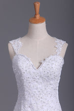 Load image into Gallery viewer, Wedding Dresses Straps Organza With Applique And Beads Mermaid