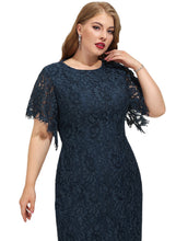 Load image into Gallery viewer, Emilia Sheath/Column Scoop Knee-Length Lace Cocktail Dress HDOP0020998