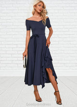 Load image into Gallery viewer, Shayna V-Neck Elegant A-line Cotton Blends Midi Dresses HDOP0022561