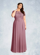 Load image into Gallery viewer, Jenny A-Line Boatneck Sequins Chiffon Floor-Length Dress HDOP0022619