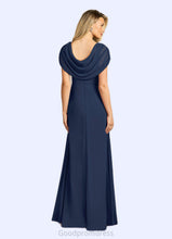 Load image into Gallery viewer, Madilyn A-Line Side Slit Chiffon Floor-Length Dress HDOP0022622