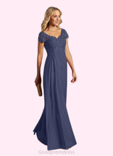 Load image into Gallery viewer, Brittany A-Line V-Neck Sequin Lace Lace Floor-Length Dress HDOP0022627