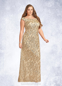 Kaitlynn A-Line Off the Shoulder Lace Floor-Length Dress HDOP0022628