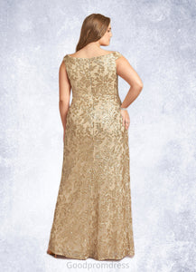 Kaitlynn A-Line Off the Shoulder Lace Floor-Length Dress HDOP0022628