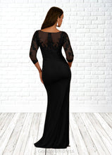 Load image into Gallery viewer, Mariela Mermaid Scoop Lace Lace Floor-Length Dress HDOP0022631