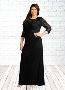 Mariela Mermaid Scoop Lace Lace Floor-Length Dress HDOP0022631