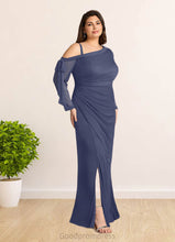 Load image into Gallery viewer, Shaylee Sheath One Shoulder Mesh Floor-Length Dress HDOP0022634