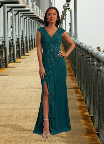 Leyla A-Line Lace Floor-Length Dress HDOP0022635