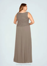 Load image into Gallery viewer, Brielle Sheath Square Neckline Sequins Chiffon Floor-Length Dress HDOP0022638