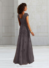 Load image into Gallery viewer, Rosa Mermaid Queen Anne Sequins Lace Floor-Length Dress HDOP0022641