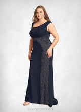 Load image into Gallery viewer, Ally Mermaid Sequins Lace Sweep train Dress HDOP0022643