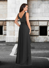 Load image into Gallery viewer, Kamora A-Line Lace Chiffon Floor-Length Dress HDOP0022652