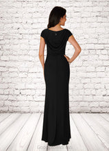 Load image into Gallery viewer, Willow Mermaid V-Neck Sequins Lace Floor-Length Dress HDOP0022653