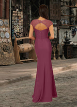 Load image into Gallery viewer, Jaqueline Mermaid Sequins Chiffon Floor-Length Dress HDOP0022655