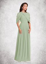Load image into Gallery viewer, Sadie A-Line Sequins Chiffon Floor-Length Dress HDOP0022659