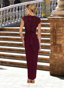 Natasha A-Line Lace Asymmetrical Dress HDOP0022660