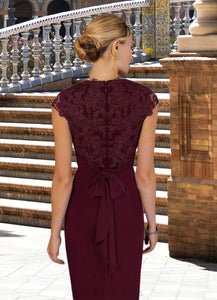 Natasha A-Line Lace Asymmetrical Dress HDOP0022660
