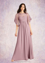 Load image into Gallery viewer, Haylee A-Line Sequins Chiffon Floor-Length Dress HDOP0022676